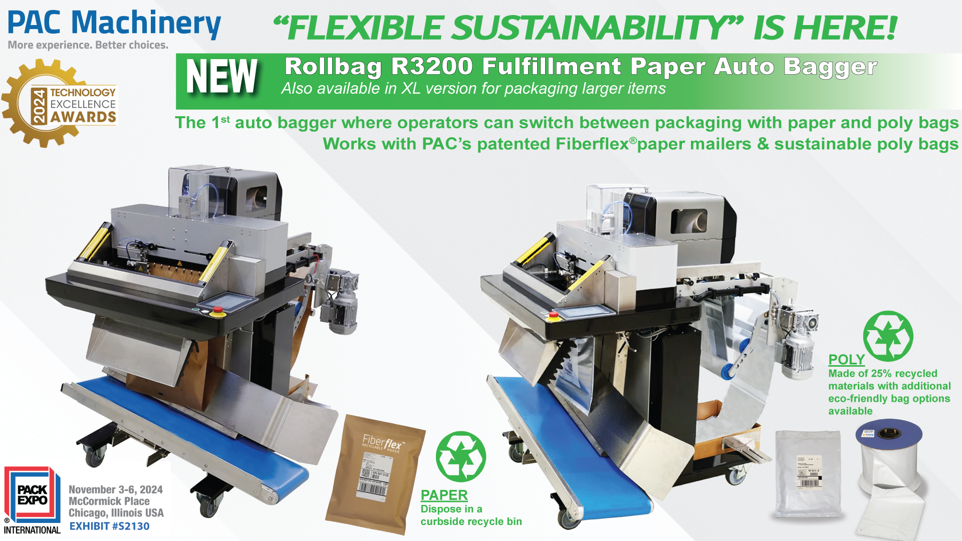 Rollbag R3200 Fulfillment Paper Automtic bagger