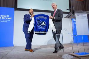 AmeriCorps CEO with President Clinton