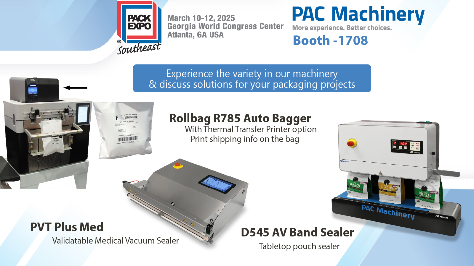 PAC Machinery's Diverse Range of Packaging Solutions Showcased at Pack Expo Southeast 2025