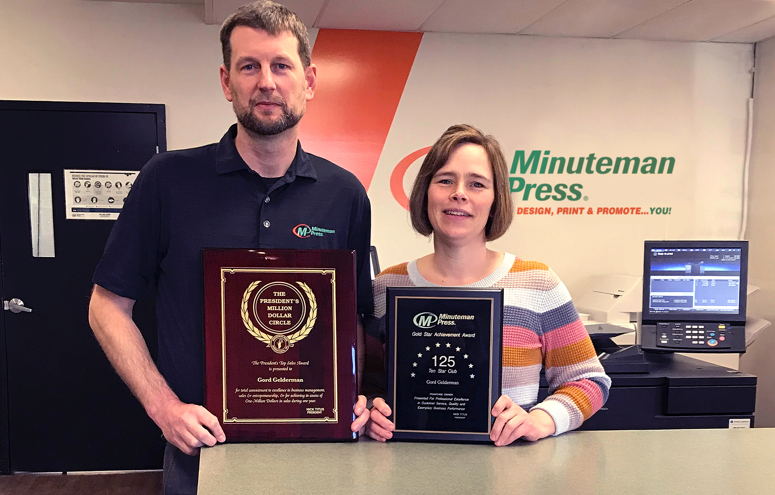 Minuteman Press franchise, Chilliwack, British Columbia – Gord and Alisa Gelderman