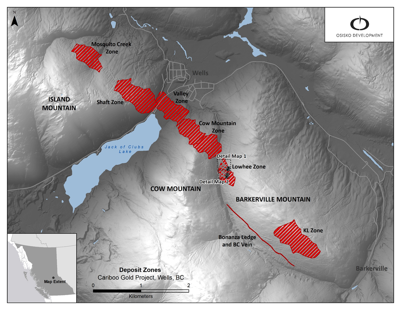 Osisko Development Intersects 16.05 g/t Gold Over 7.50 Meters at Lowhee Deposit at Cariboo
