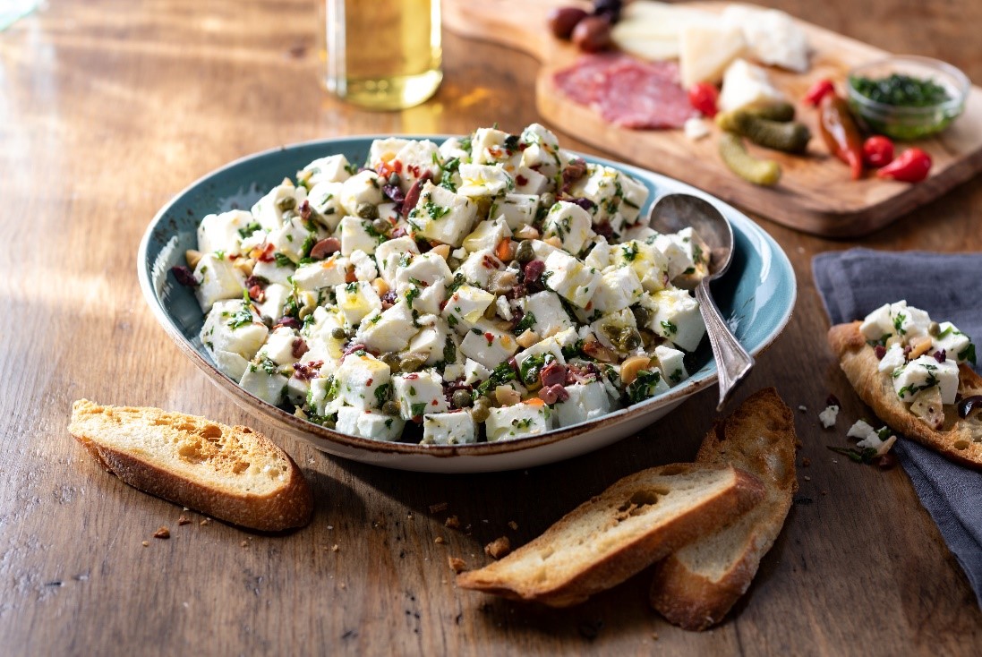 seasonal marinated feta