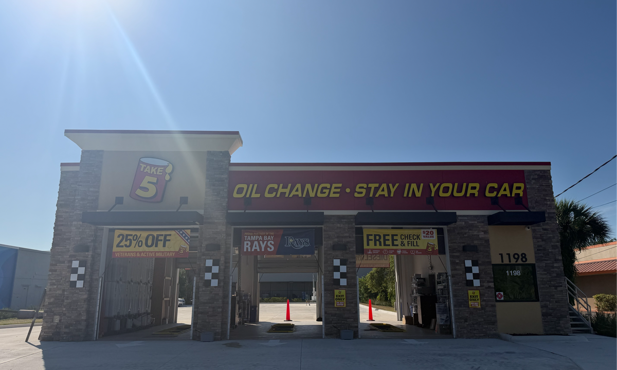 Take 5 Oil Change Opens First South Pasadena, FL Location