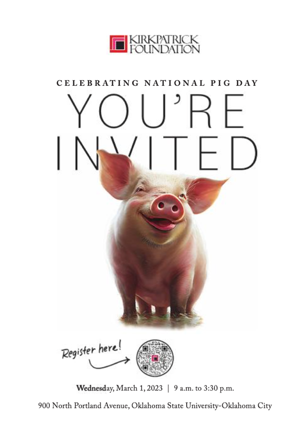 First-Ever Oklahoma Conference on the Humane Treatment of Pigs Announced by Kirkpatrick Foundation