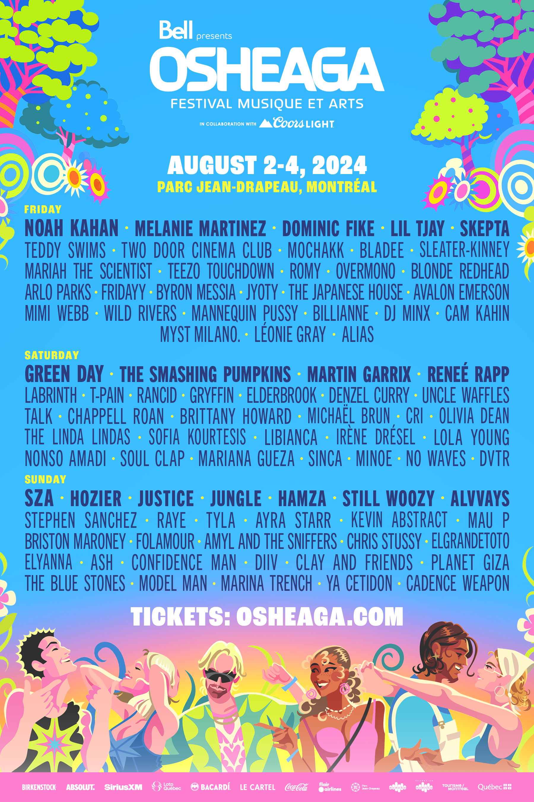 Osheaga deals 2020 lineup