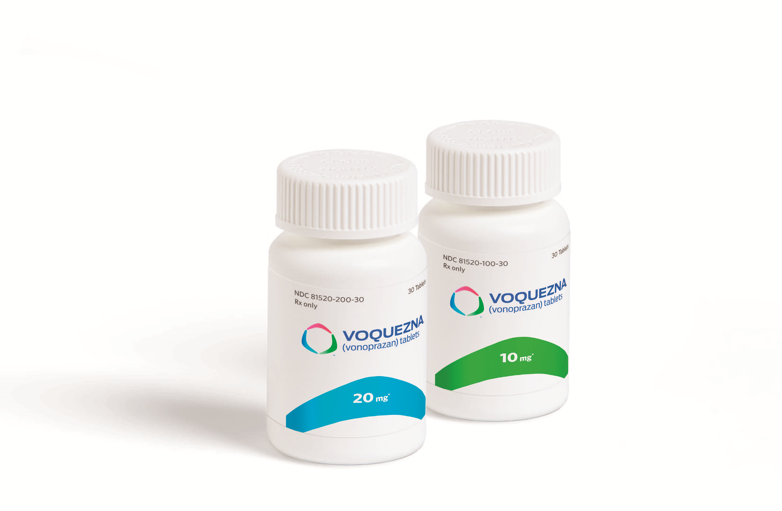 VOQUEZNA® (vonoprazan) 20 mg and 10 mg bottle