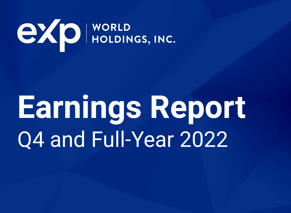eXp World Holdings Reports Q4 and Full-Year 2022 Results