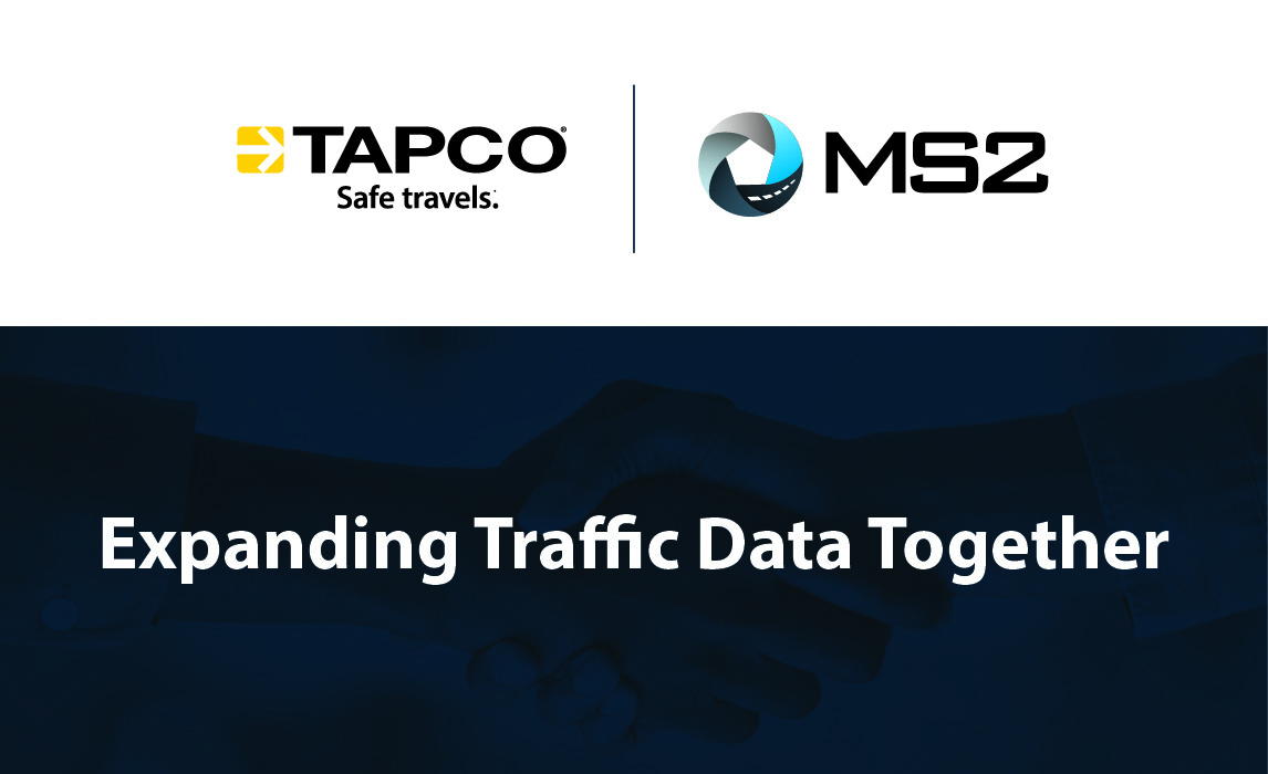 TAPCO and MS2's logos, expanding traffic data together