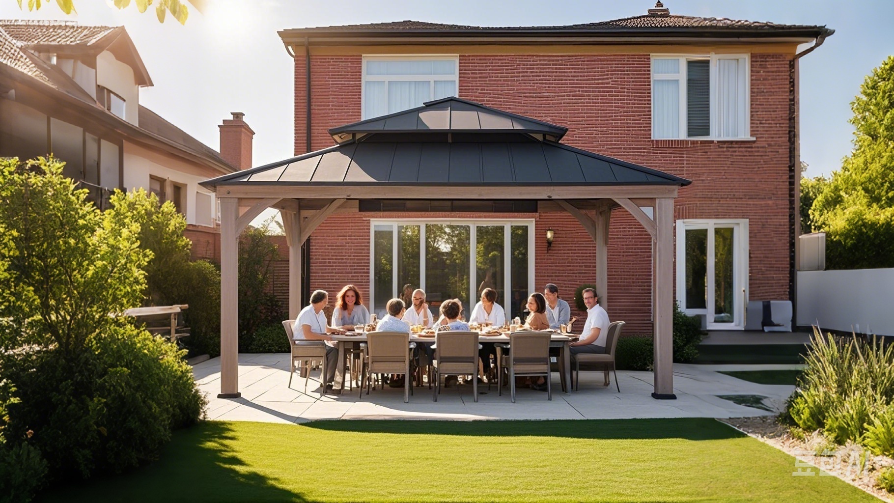 Sunjoy Grill Gazebo Backyard Fun