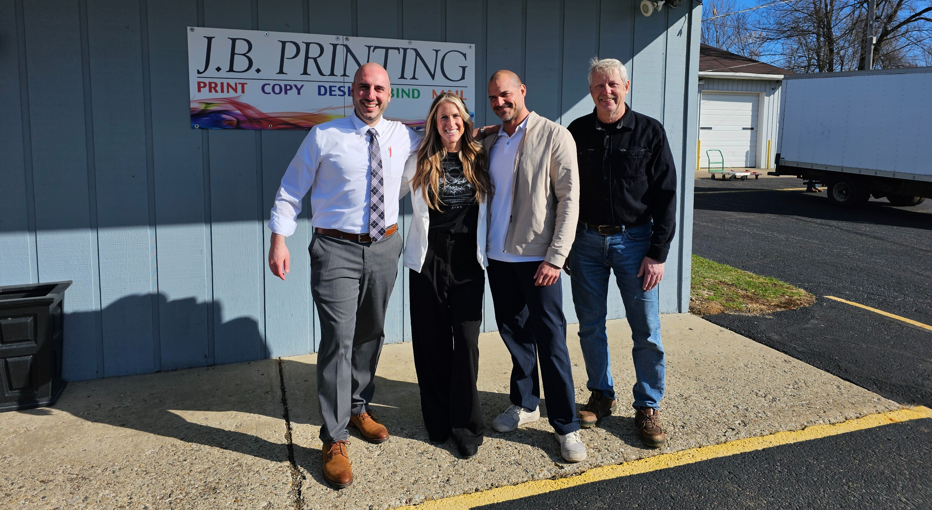 Minuteman Press Kalamazoo-JB Printing Jess-Mike-John with Rich DeRosa
