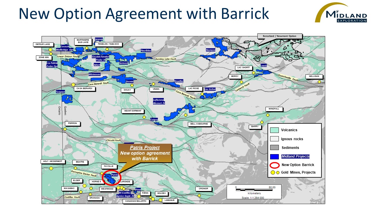Figure 1 New Option Agreement with Barrick