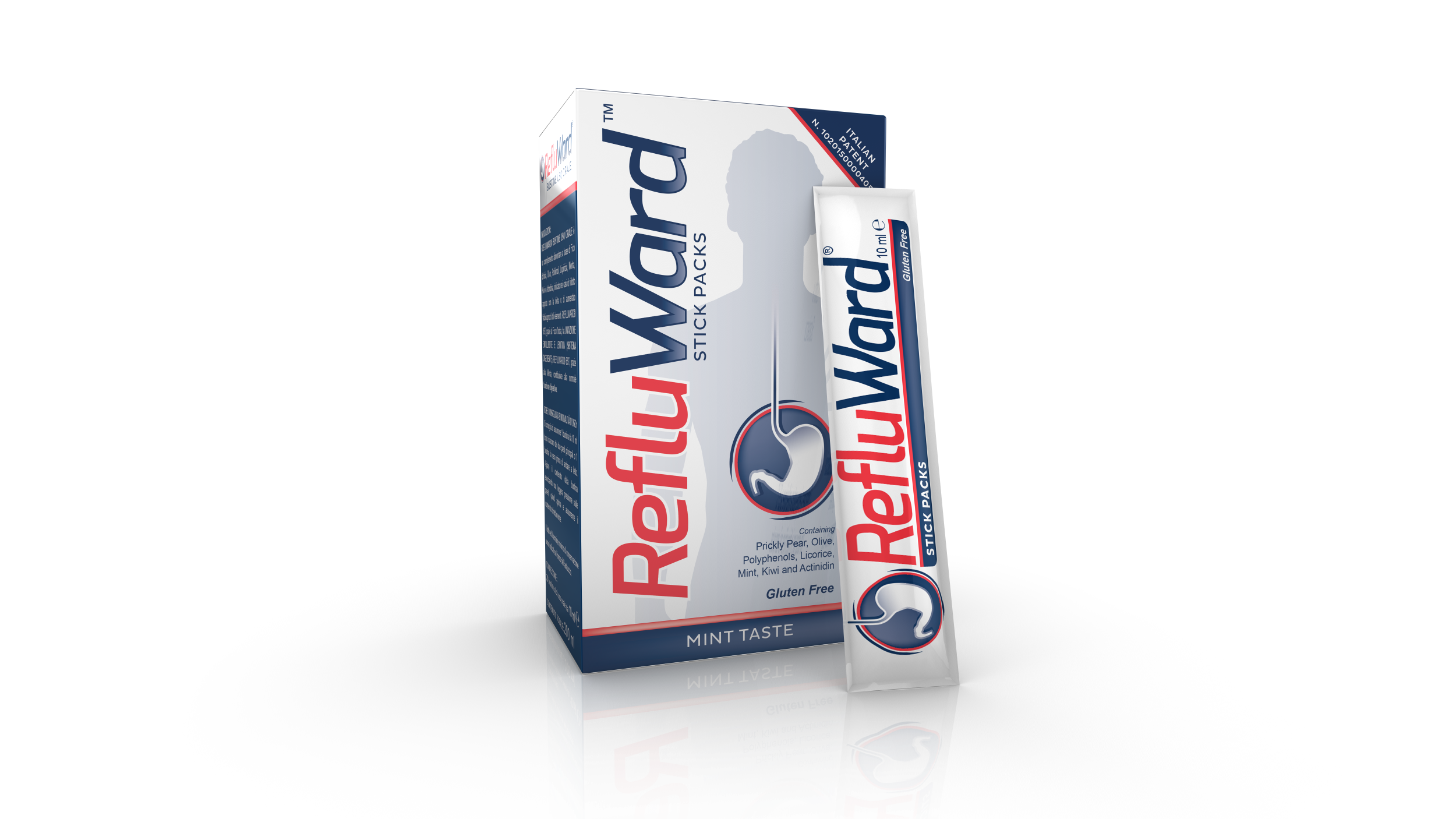 Refluward Stick Packs target the 70 million people in the U.S. who suffer from some form of digestive issues, such as heartburn, acid reflux, and GERD.  Gastrointestinal problems are the cause of 22.4 million visits annually to the doctor. That doesn’t include eight million trips to the emergency room every year.