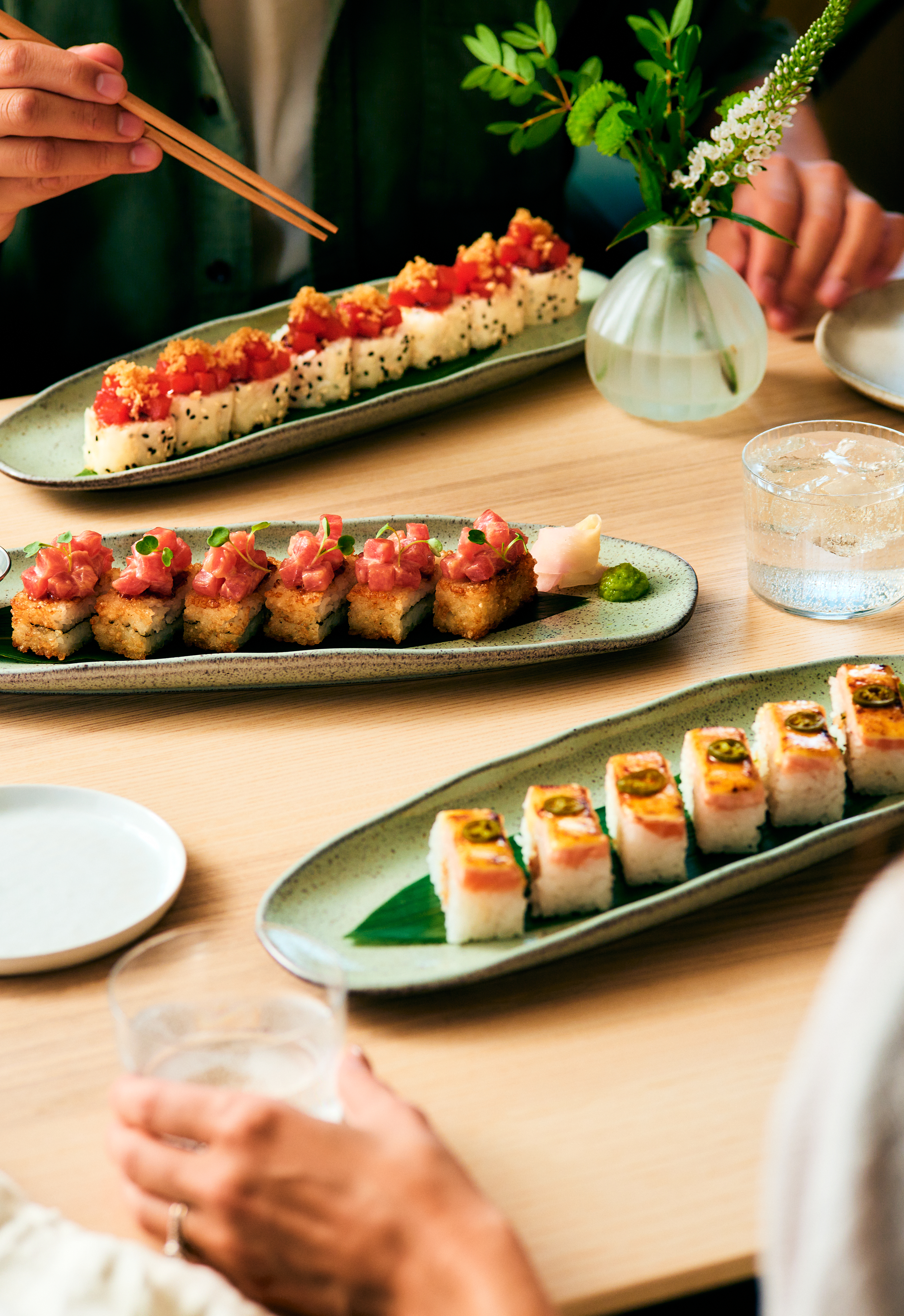 Moxies Sushi Table Spread