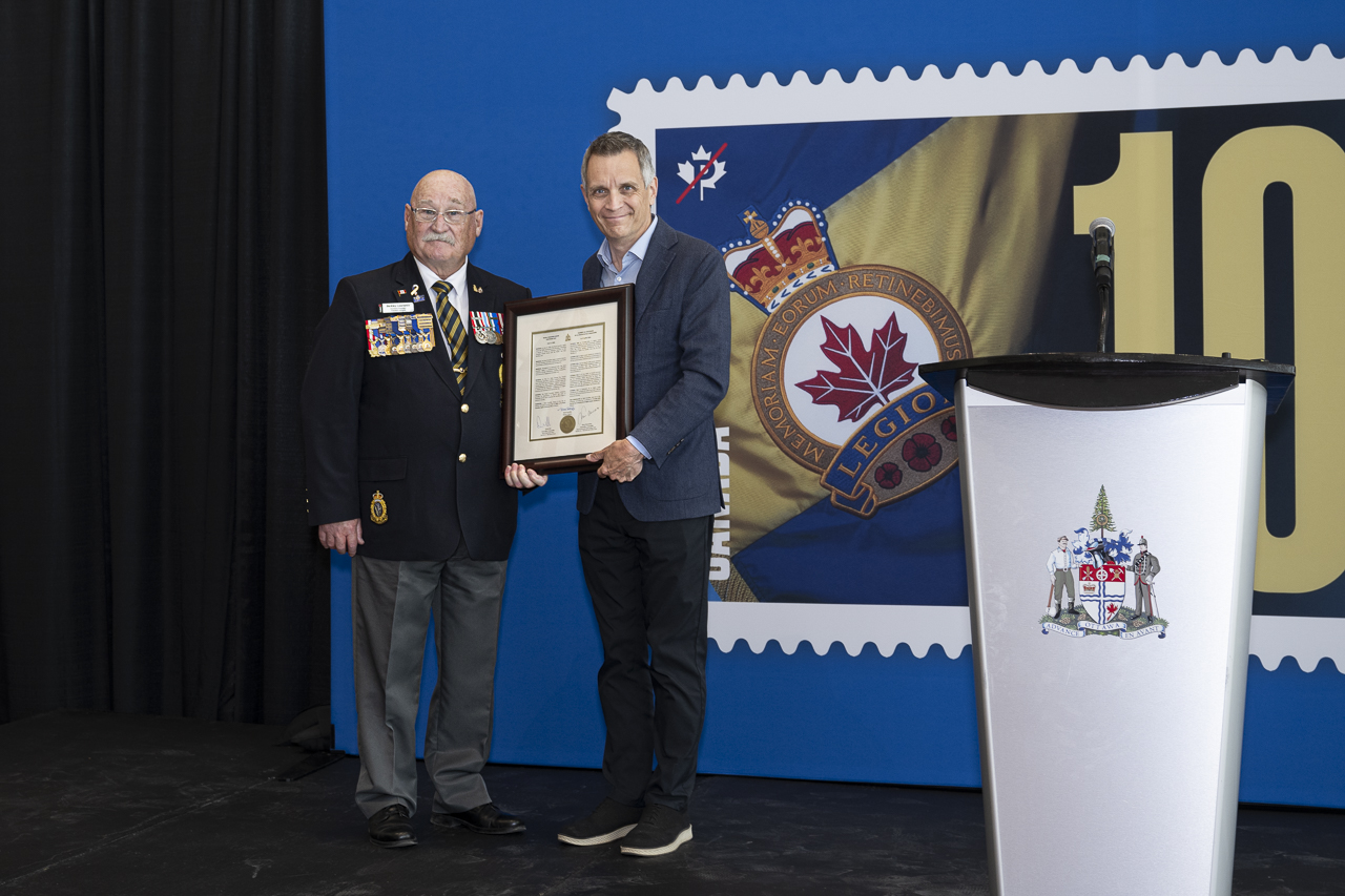 Legion 100 July 17 City proclamation B. Lawrence and M. Sutcliffe