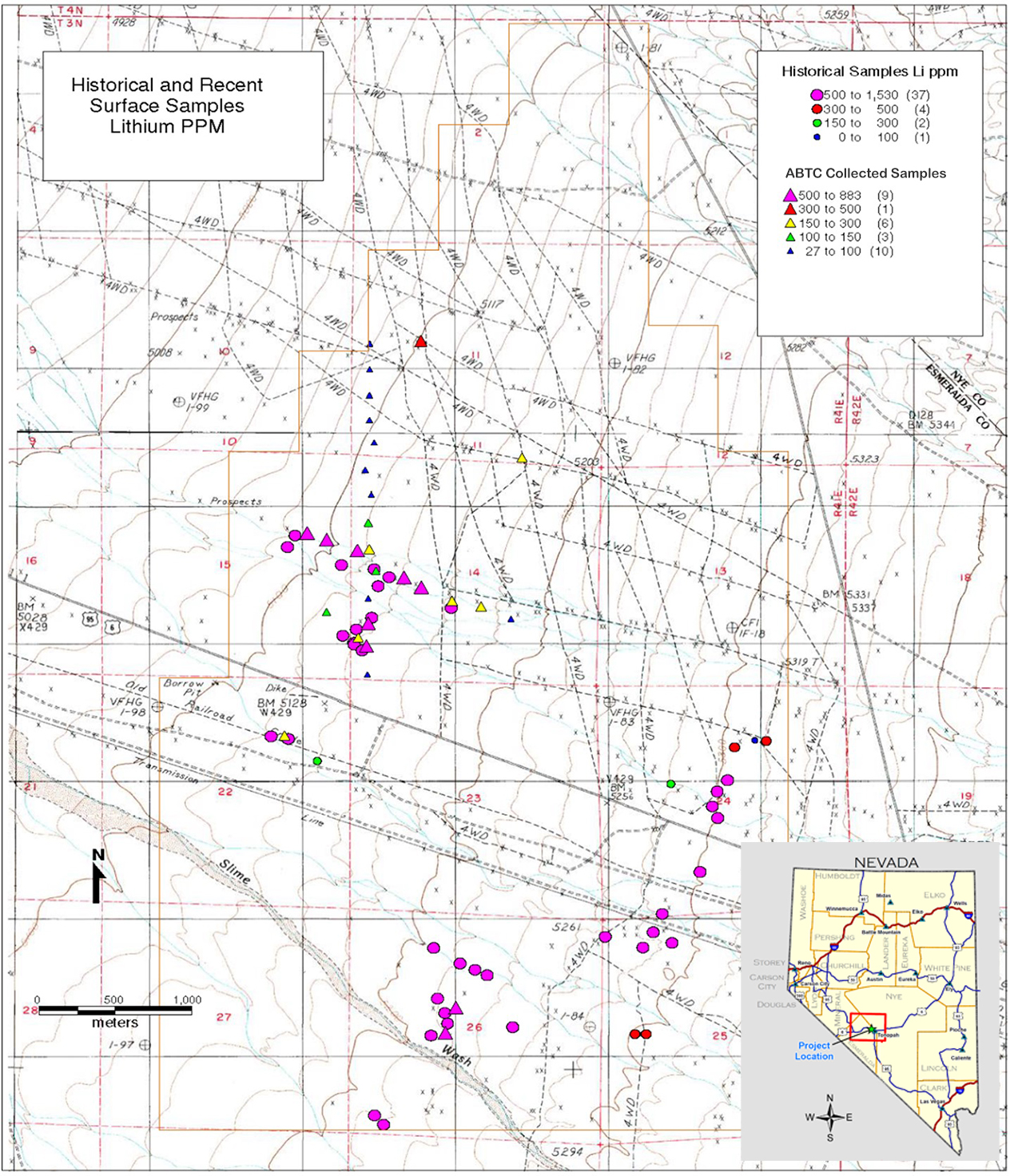 American Battery Technology Company Surface Samples