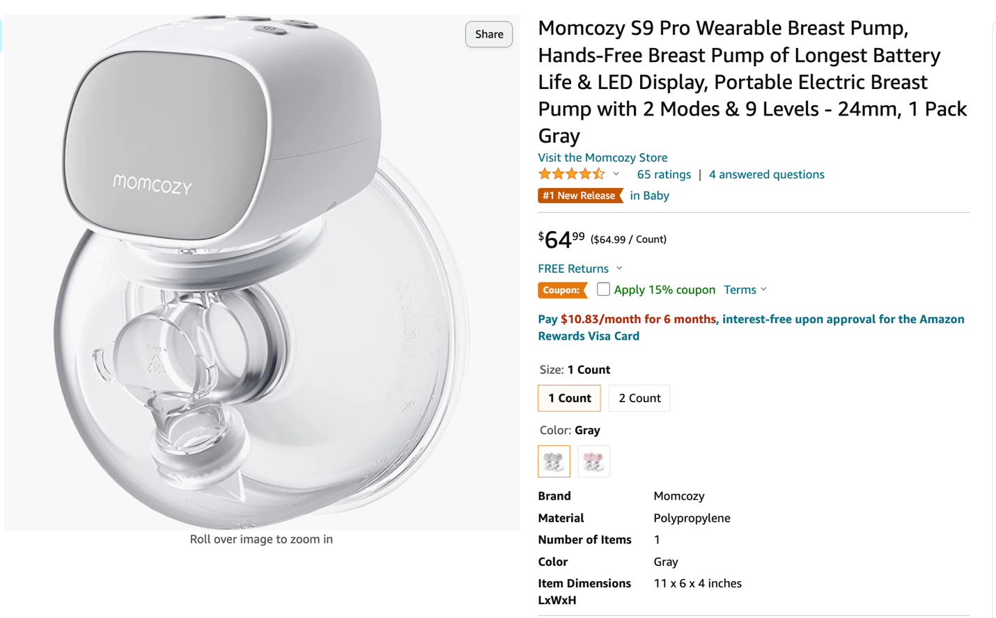 Momcozy S9 Pro Wearable Breast Pump