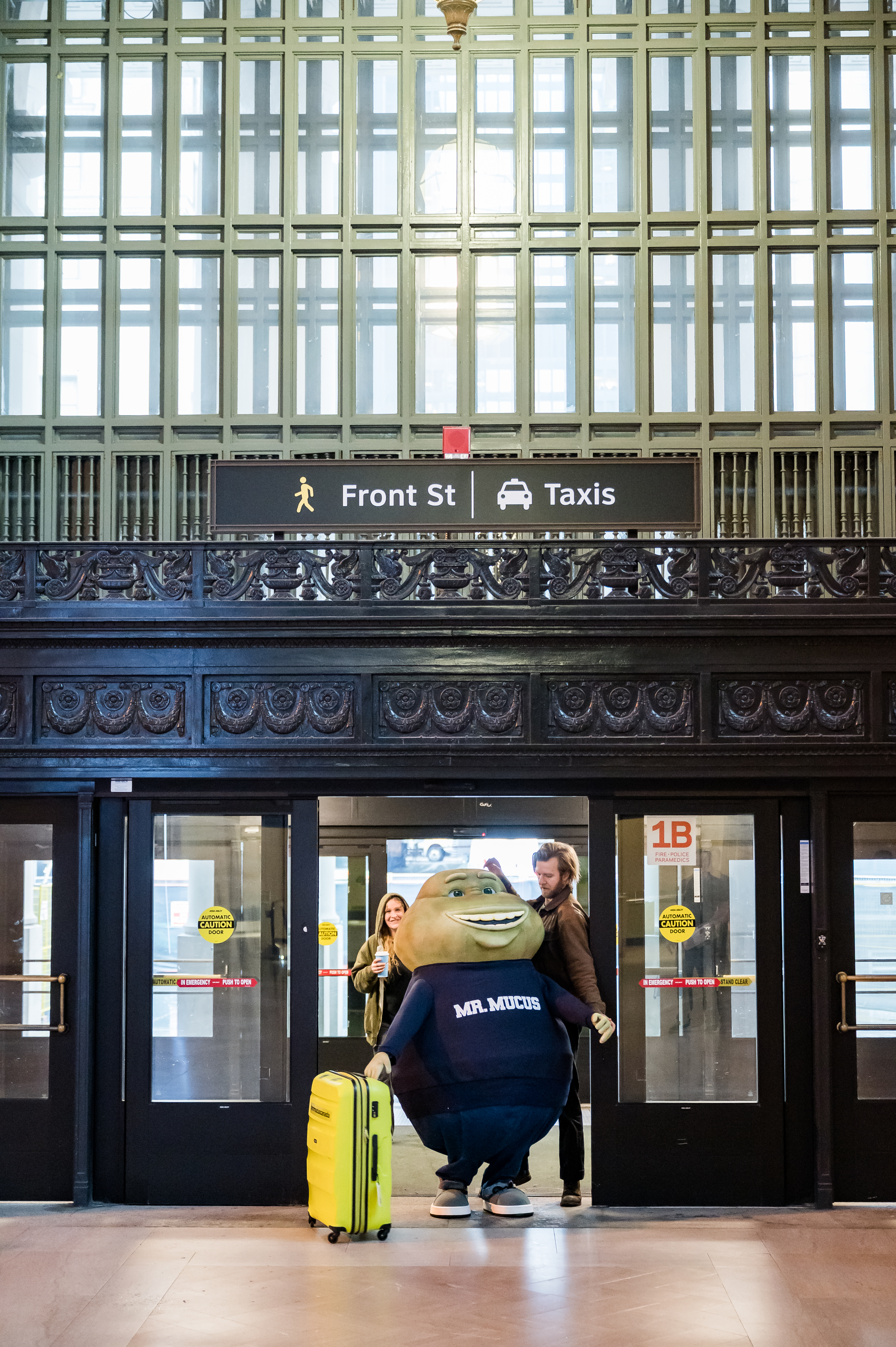 Mr. Mucus makes his Canadian debut in downtown Toronto