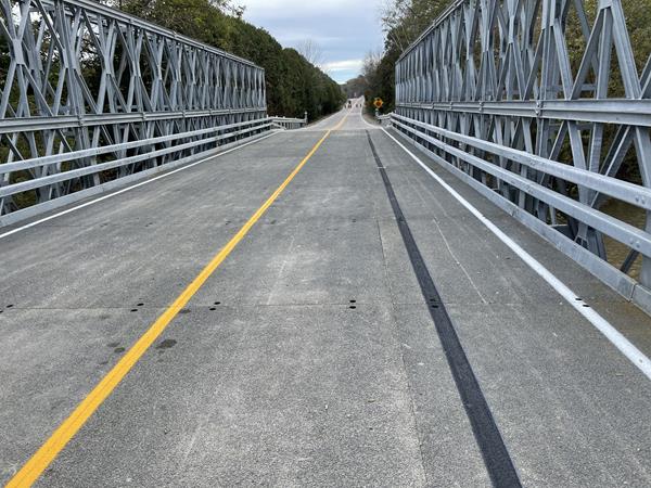 Acrow Bridge in Elgin County, Image courtesy of CIMA+ (London, Ontario), Canada