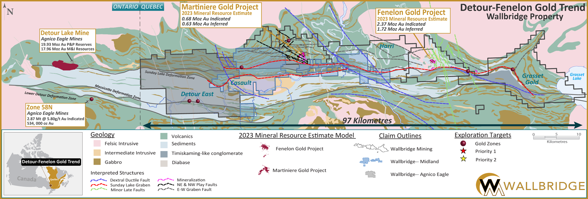 Wallbridge Mining Detour image