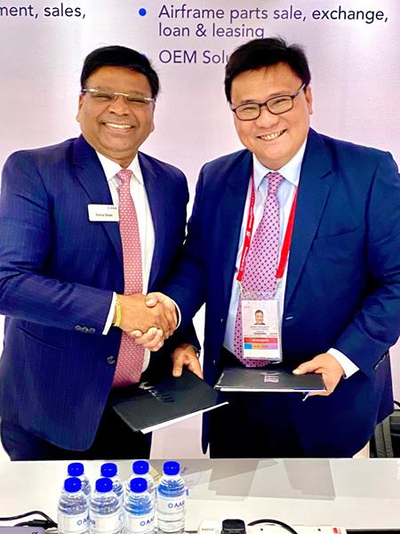 From left to right: Rahul Shah (AAR, SVP Strategic Growth and Business Development), Gilbert Santa Maria (PAL, CEO)

