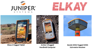 Juniper Systems Limited partners with Elkay India to bring rugged handheld computers to industries in India. 27 February 2020