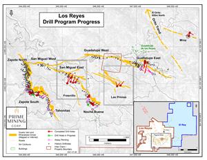 Fig. 1 Aug 4 Los Reyes Property Drill Progress