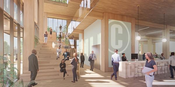 Crozier Announces Plans for New Headquarters - Interior Rendering