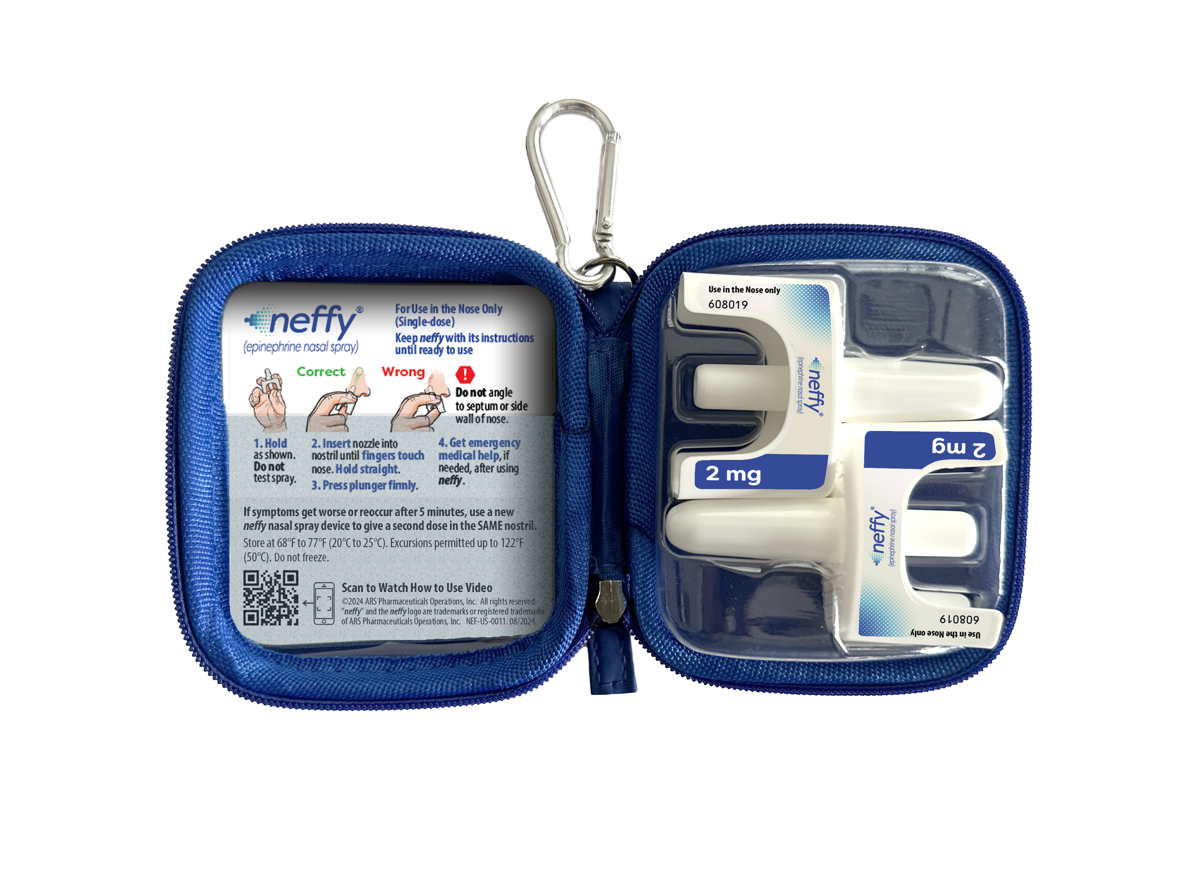 neffy® (epinephrine nasal spray) Carrying Case