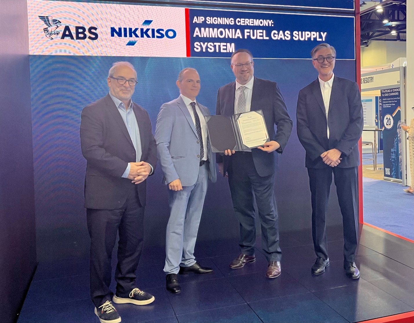 Nikkiso CE&IG receives approval for Ammonia Fuel Supply System from ABS