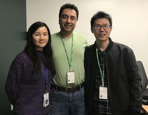 Whitney Zhao from Facebook, Siamak Tavallaei from Microsoft and Ruiquan Ding from Baidu. 