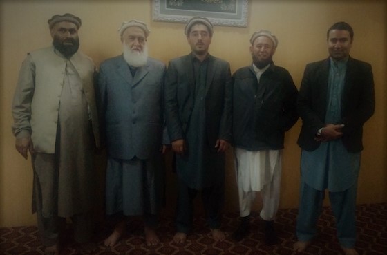 Ahmadzai with Afghan leaders