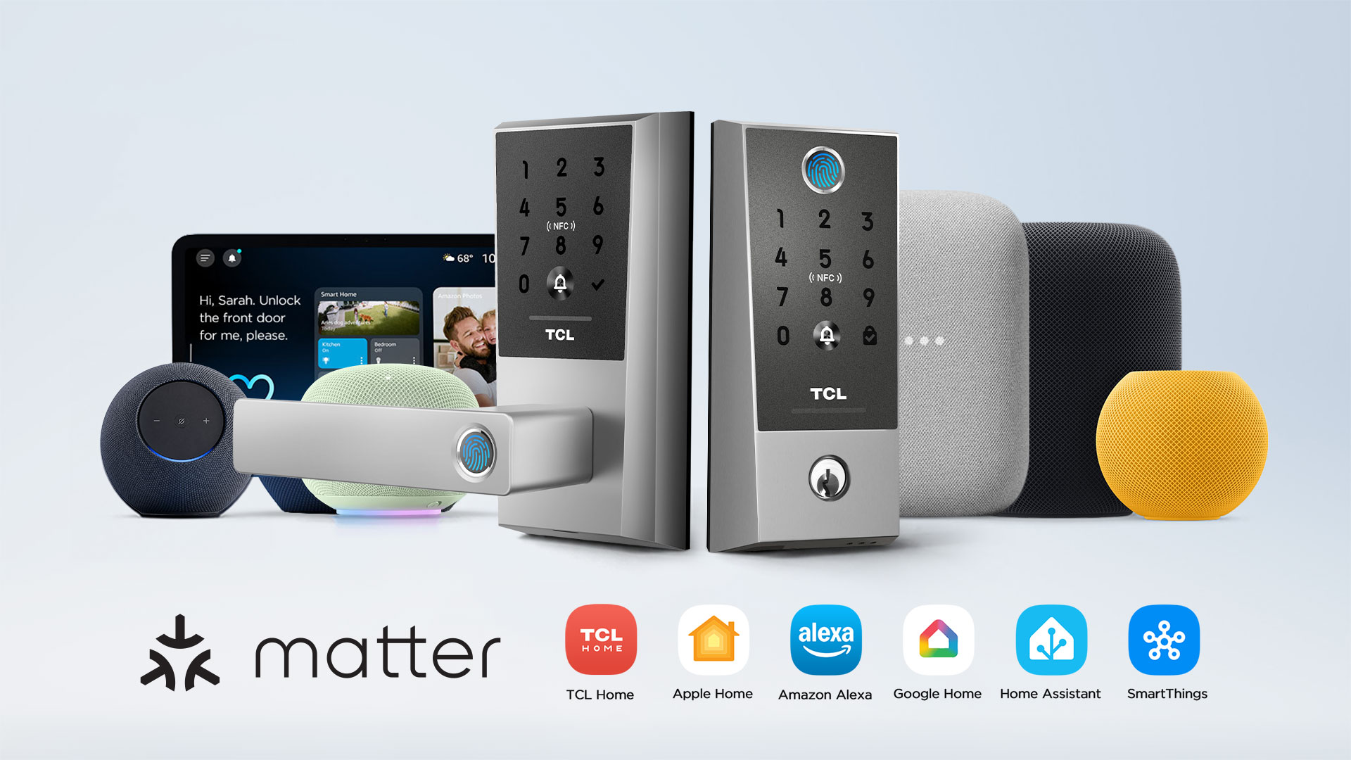 TCL D2 Plus Matter Smart Lock connect by matter