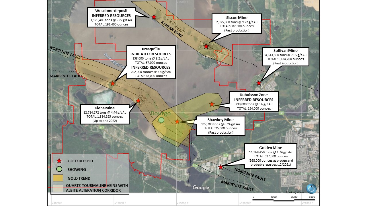 May23Figure 1 - Plan View of Kiena Complex