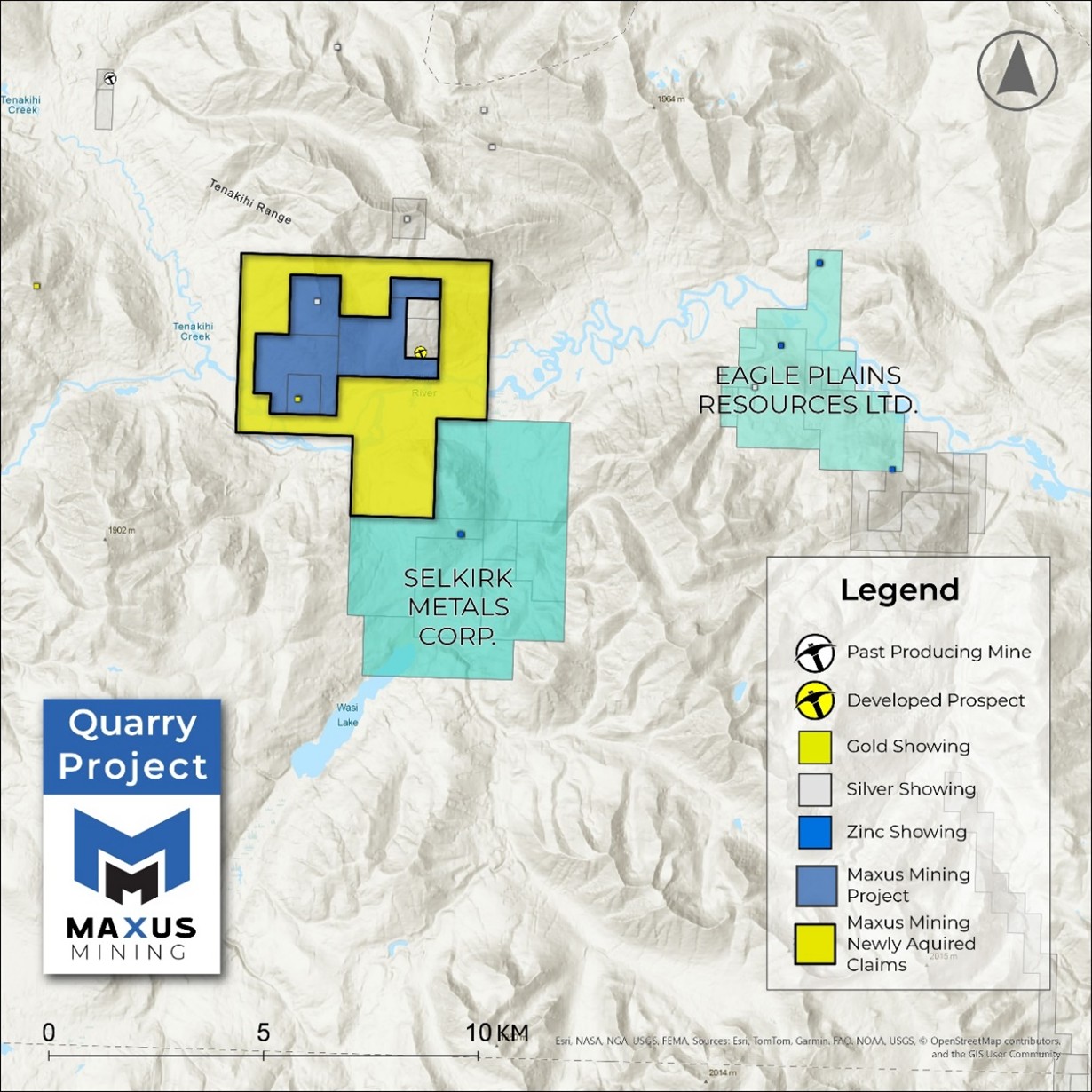 Quarry Project Outlining Claim Extension