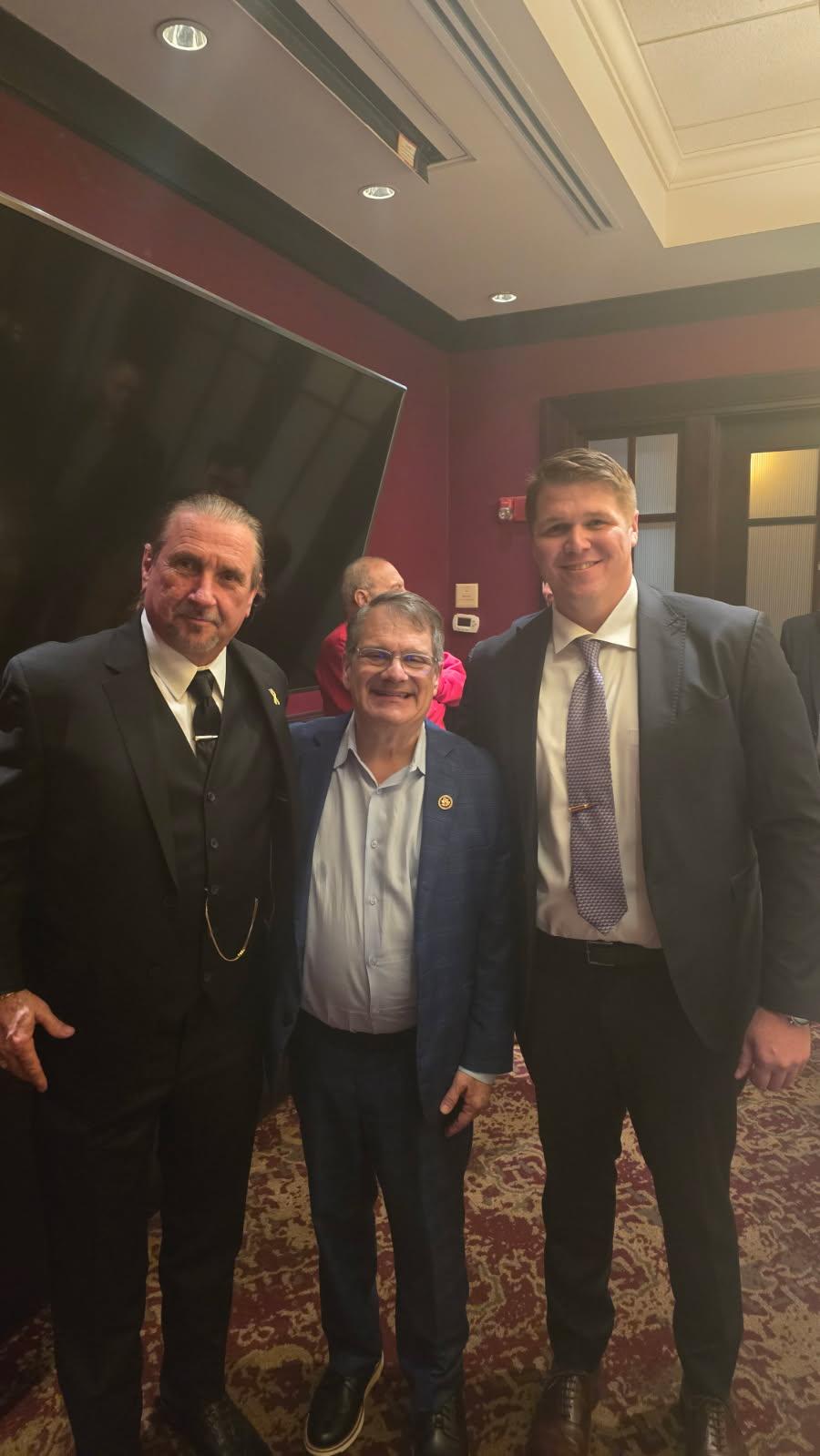 Edward K. West, CEO of NAPC, with Gus Bilirakis (R-FL) and John Spence, CFO of NAPC (from left to right)