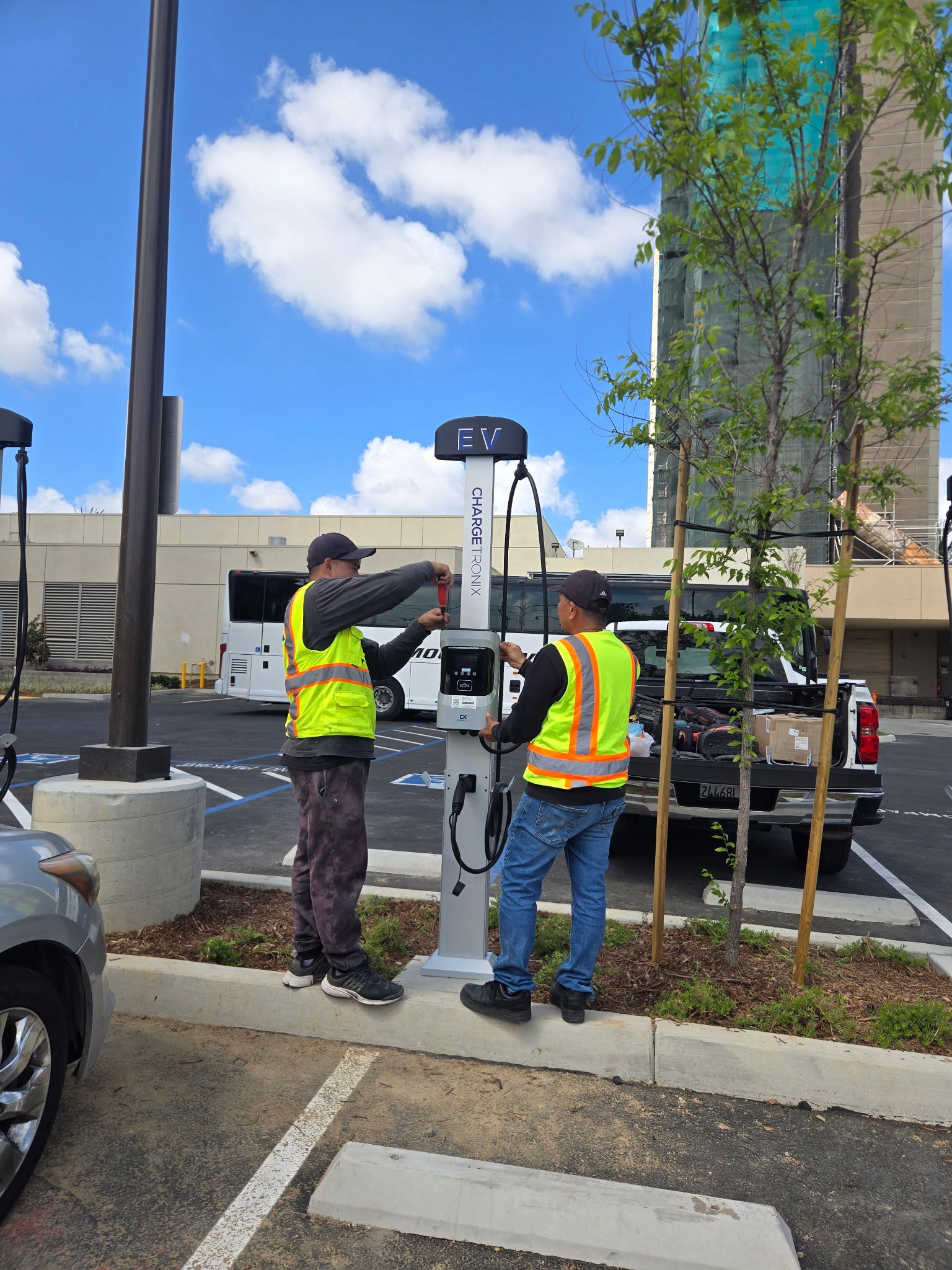 Green Rain has completed the installation of four Level 2 EV charging stations at Mission Valley Marriott