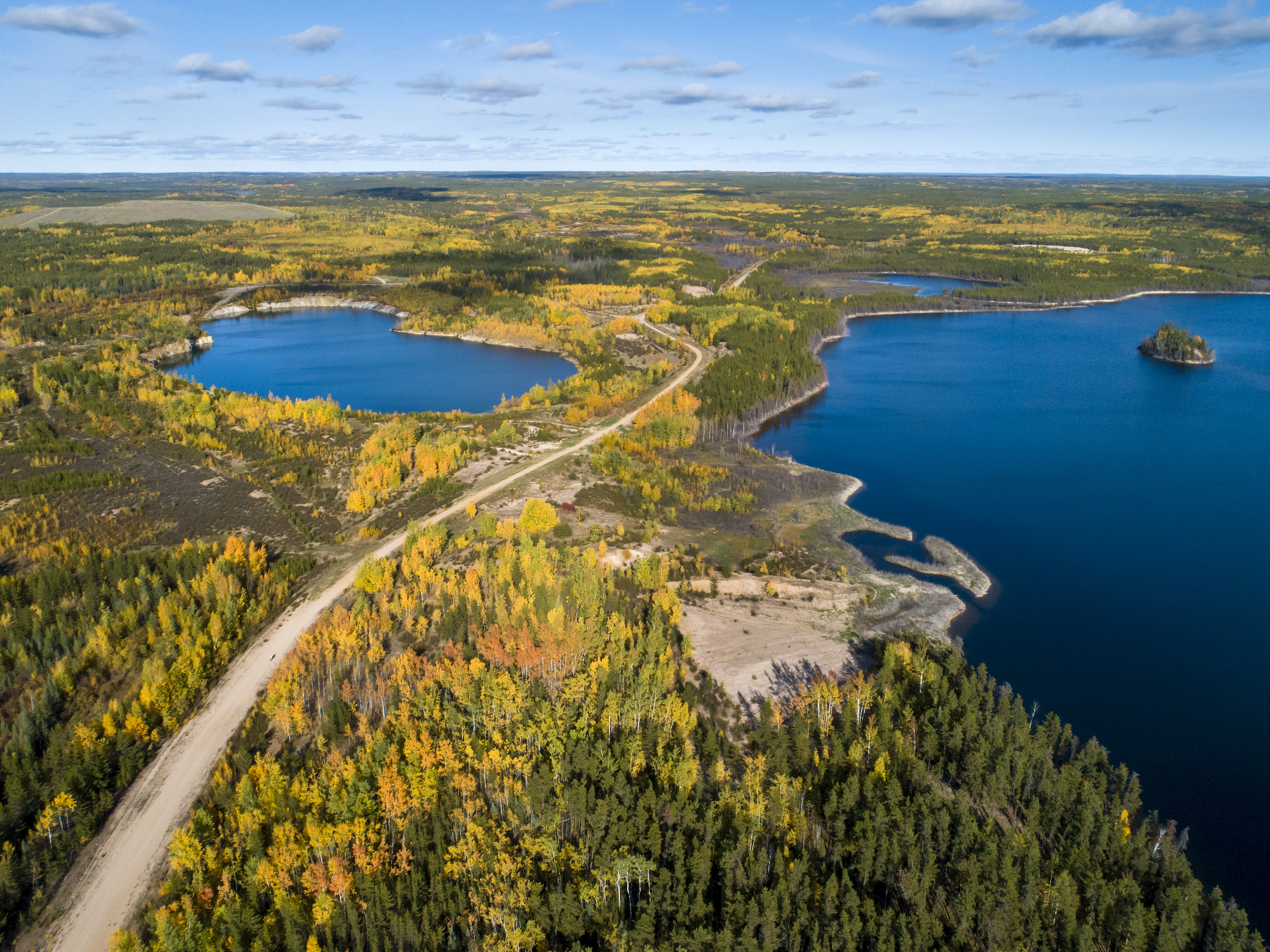 Decommissioned Cluff Lake Project Saskatchewan - aerial 1