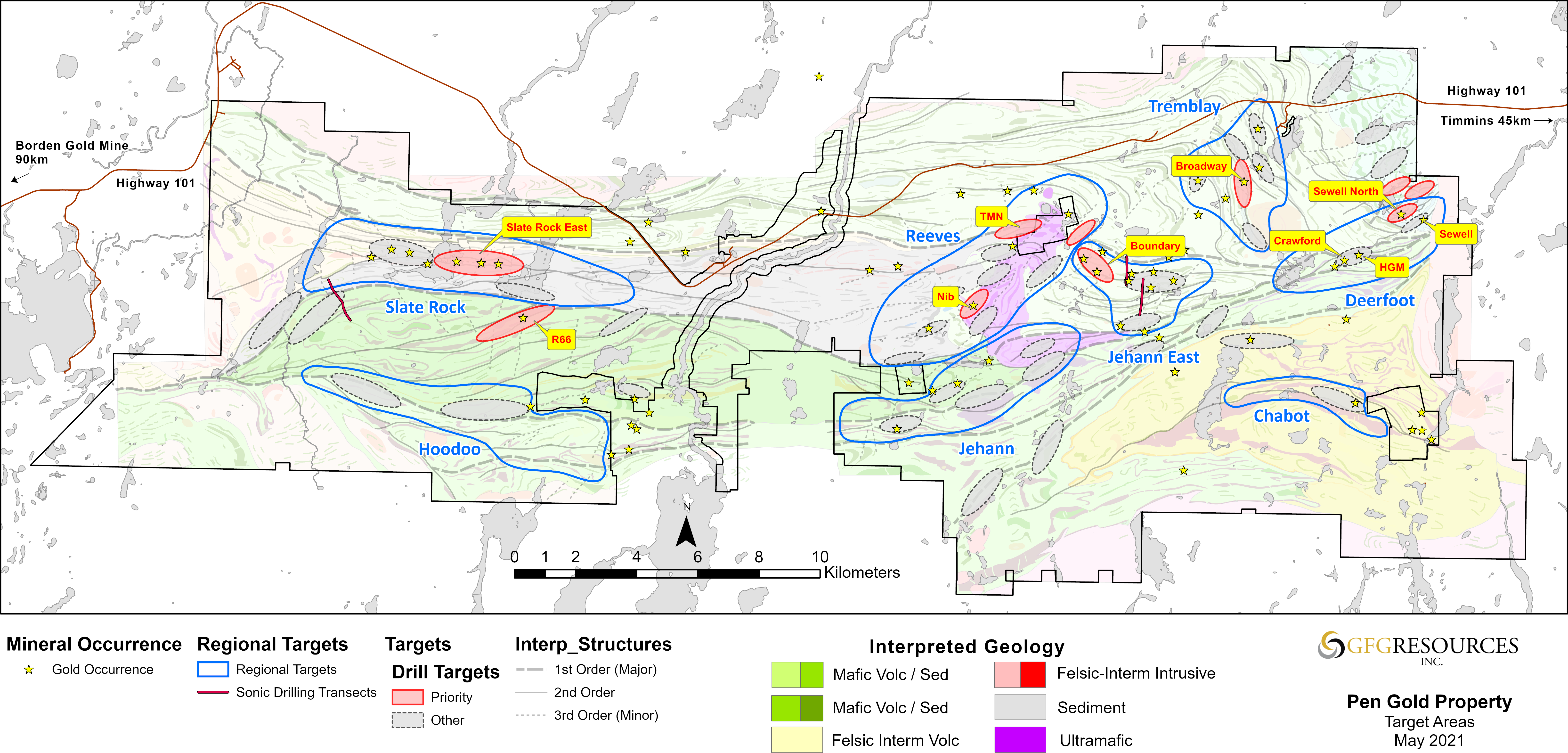 GFG Resources_Pen Gold Project_Regional Map_May 2021