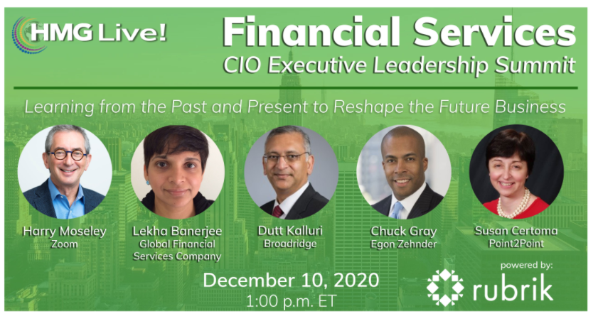 2020 HMG Live! Financial Services CIO Executive Leadership Summit