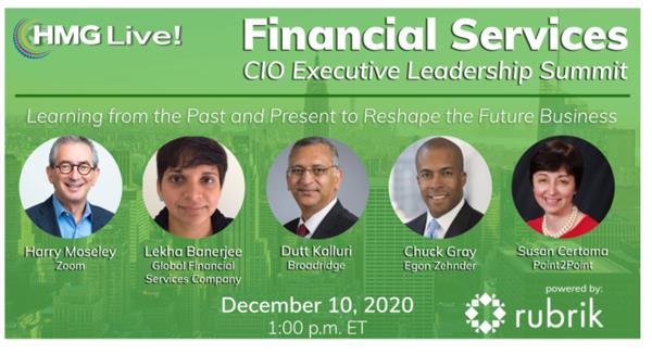 2020 HMG Live! Financial Services CIO Executive Leadership Summit