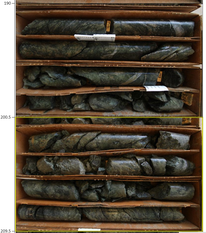 Figure 6: Peach Drill Core 