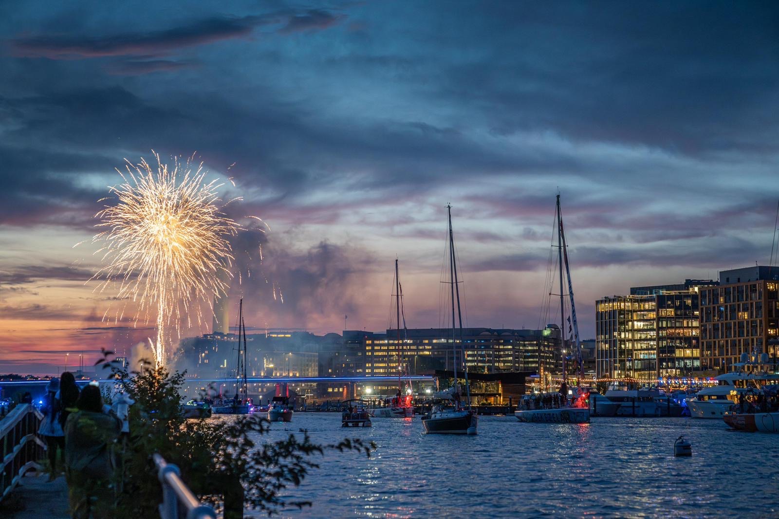 Clipper Race Parade of Sail and Fireworks at The Wharf