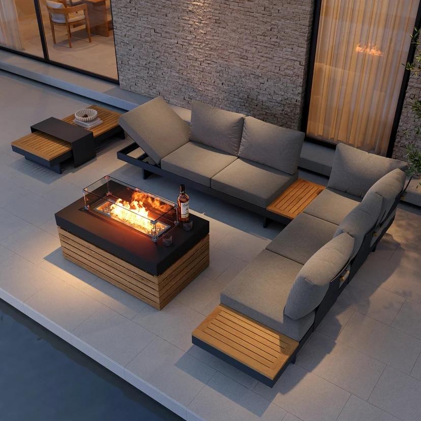 Homary Outdoor Furniture with Fire Pit Sets – Warm & Inviting