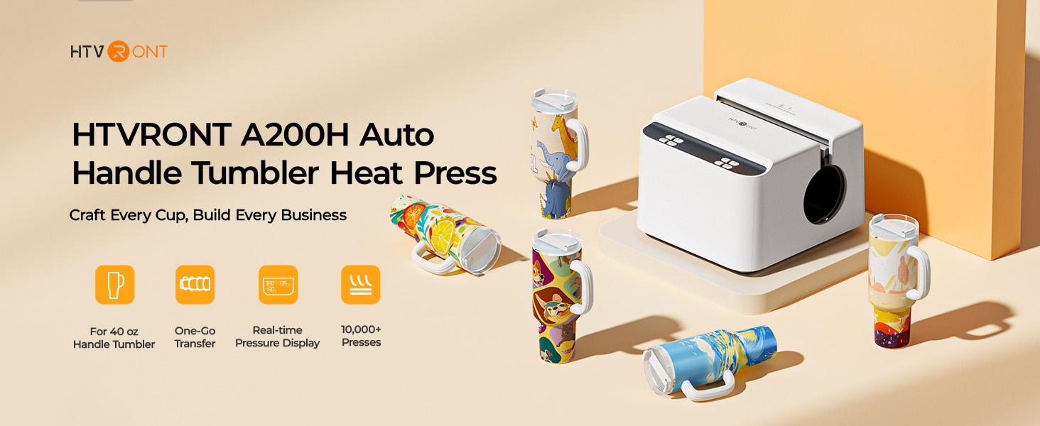 HTVRONT A200 Auto Tumbler Heat Press