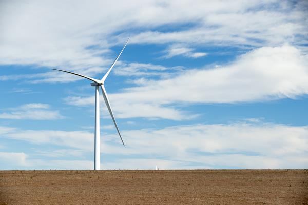 Ponderosa Wind farm in Beaver county, Oklahoma. Image provided by Evergy