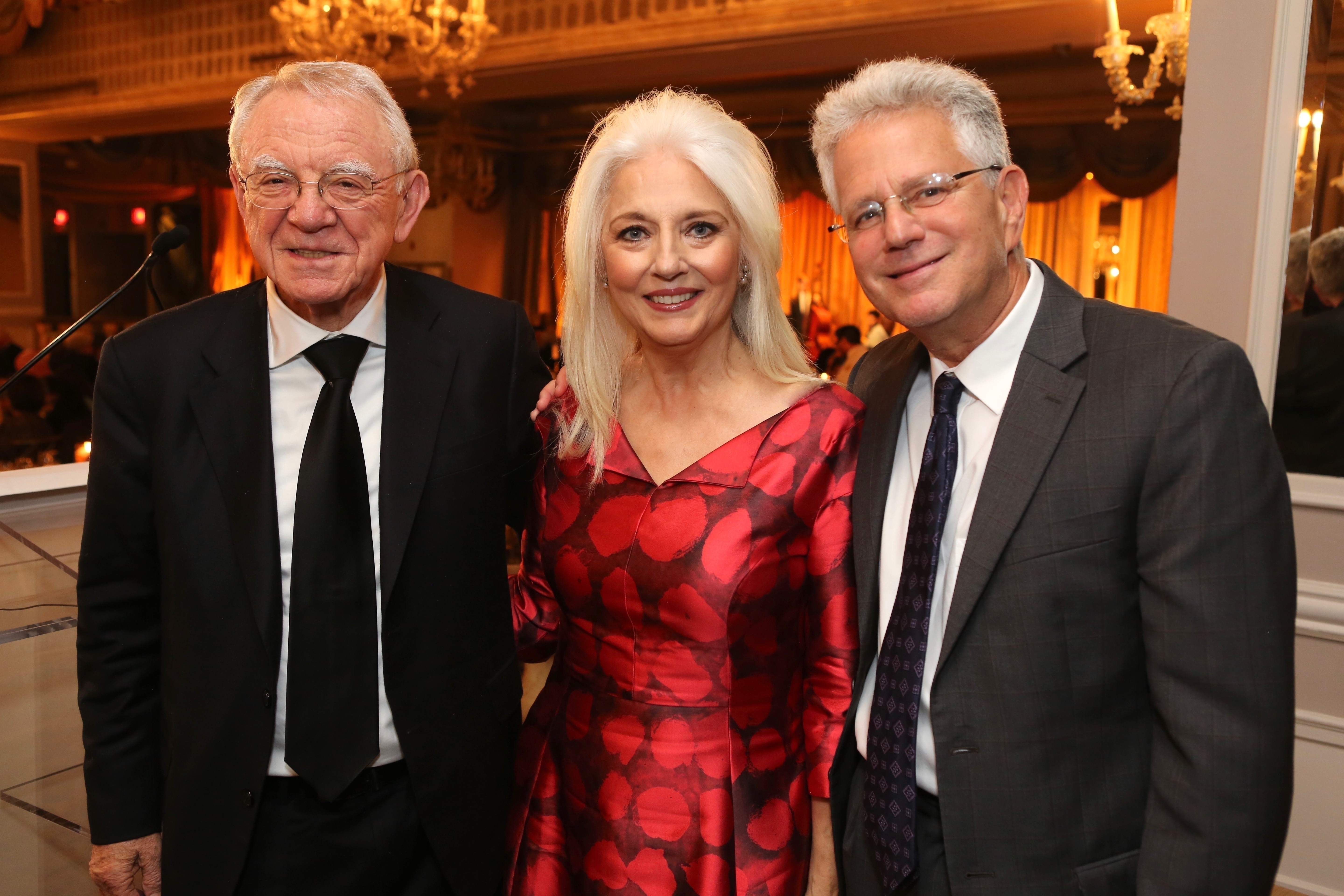 Cynthia Germanotta with Dr. Herbert Pardes (l) and Dr. Jeffrey Borenstein (r). 
Photo Credit: Chad David Kraus
