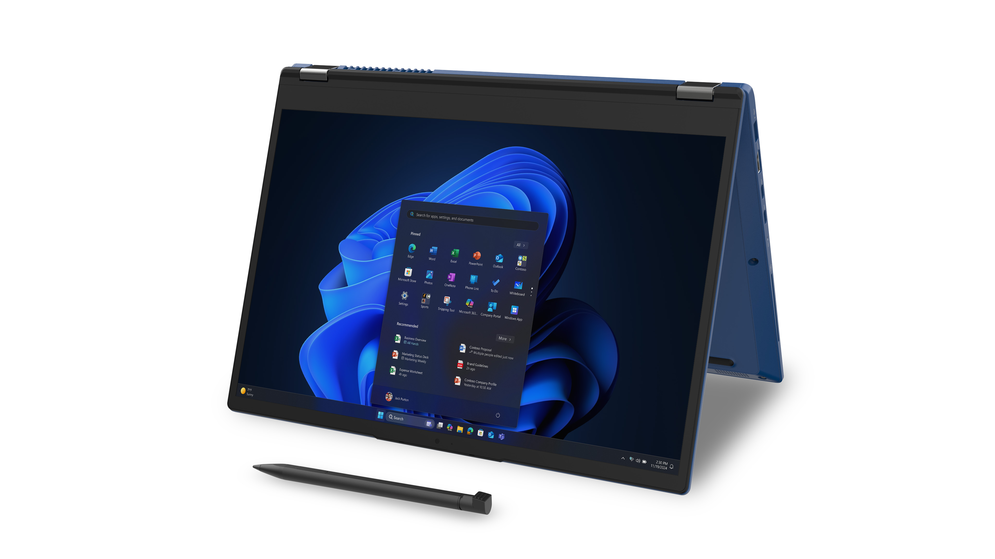 14-inch WUXGA (1920x1200) 16:10 display with touch and pen support