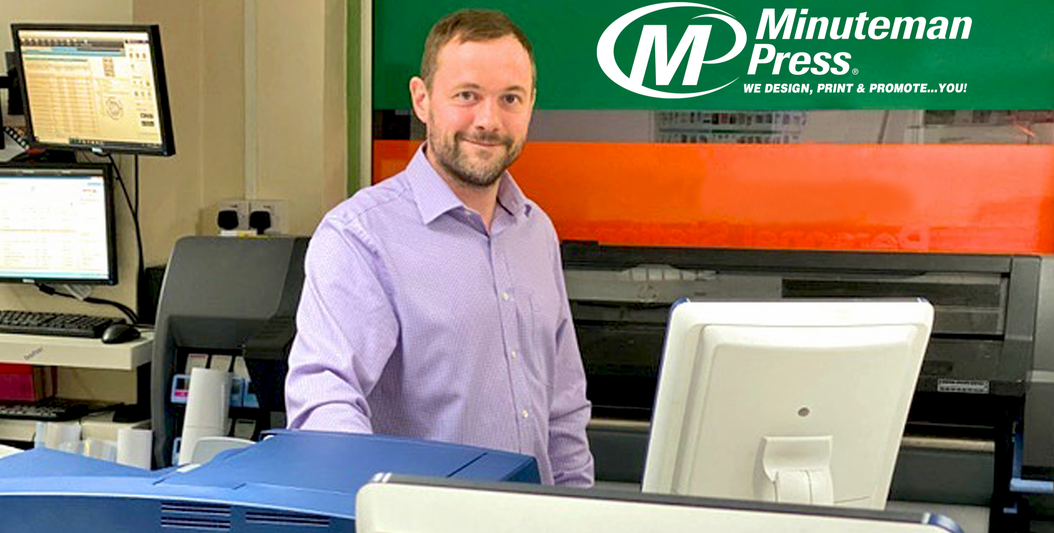 Russ Cowper - UK Minuteman Press franchise owner - Manchester City Centre