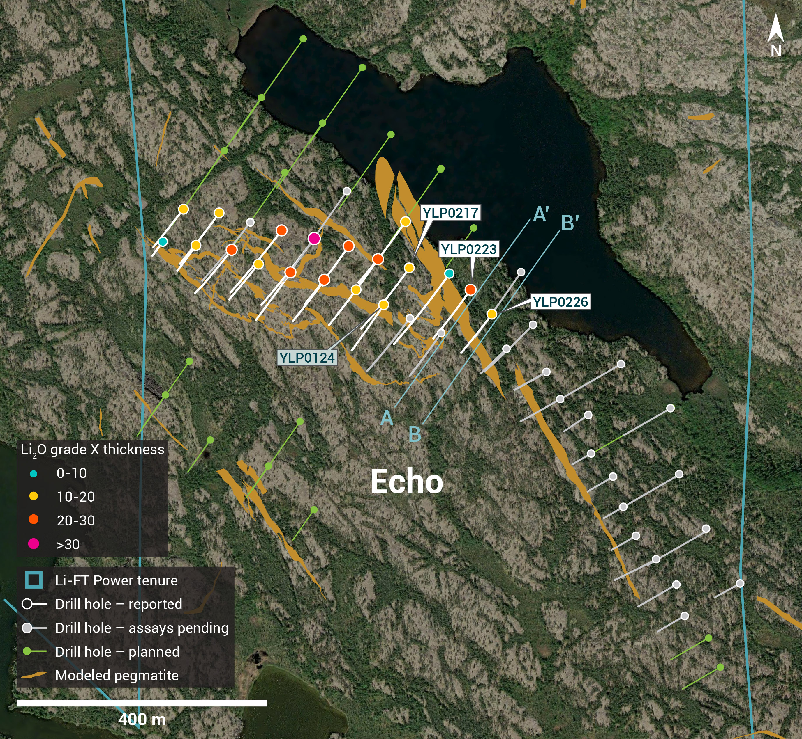 Individual Drill plans YK pegmatites NR 29 GT Echo