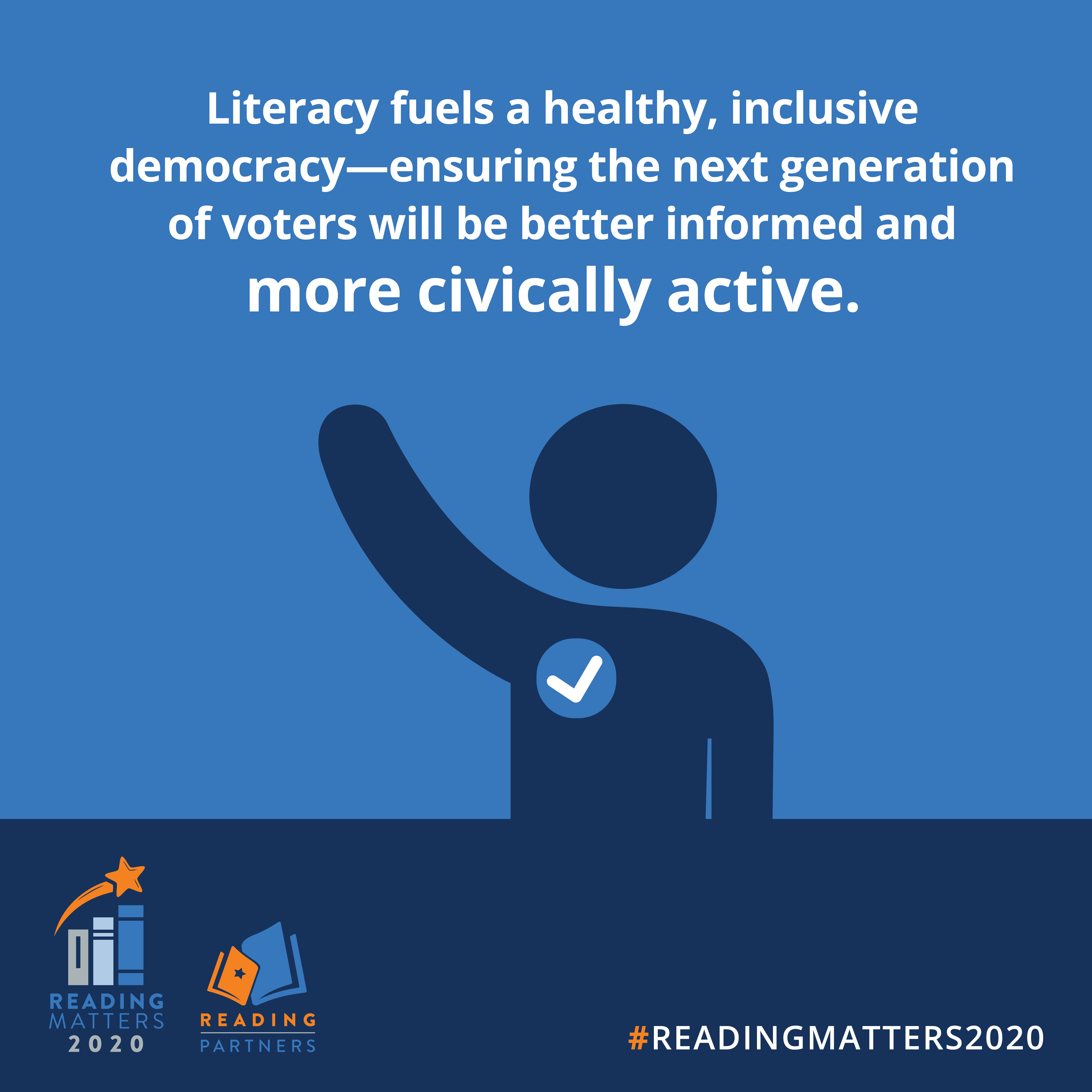 To learn more about the #ReadingMatters2020 campaign, please visit readingpartners.org/readingmatters2020.